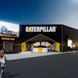 Rendering of the entrance of Caterpillar's 2026 ConExpo-Con/Agg exhibit, located in the Festival Grounds.