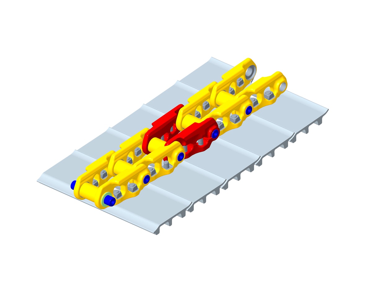 Cat's New Track Clamp Master Link Eases Excavator Track Installation