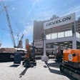 Above is Develon’s exhibit at ConExpo-Con/Agg 2023.