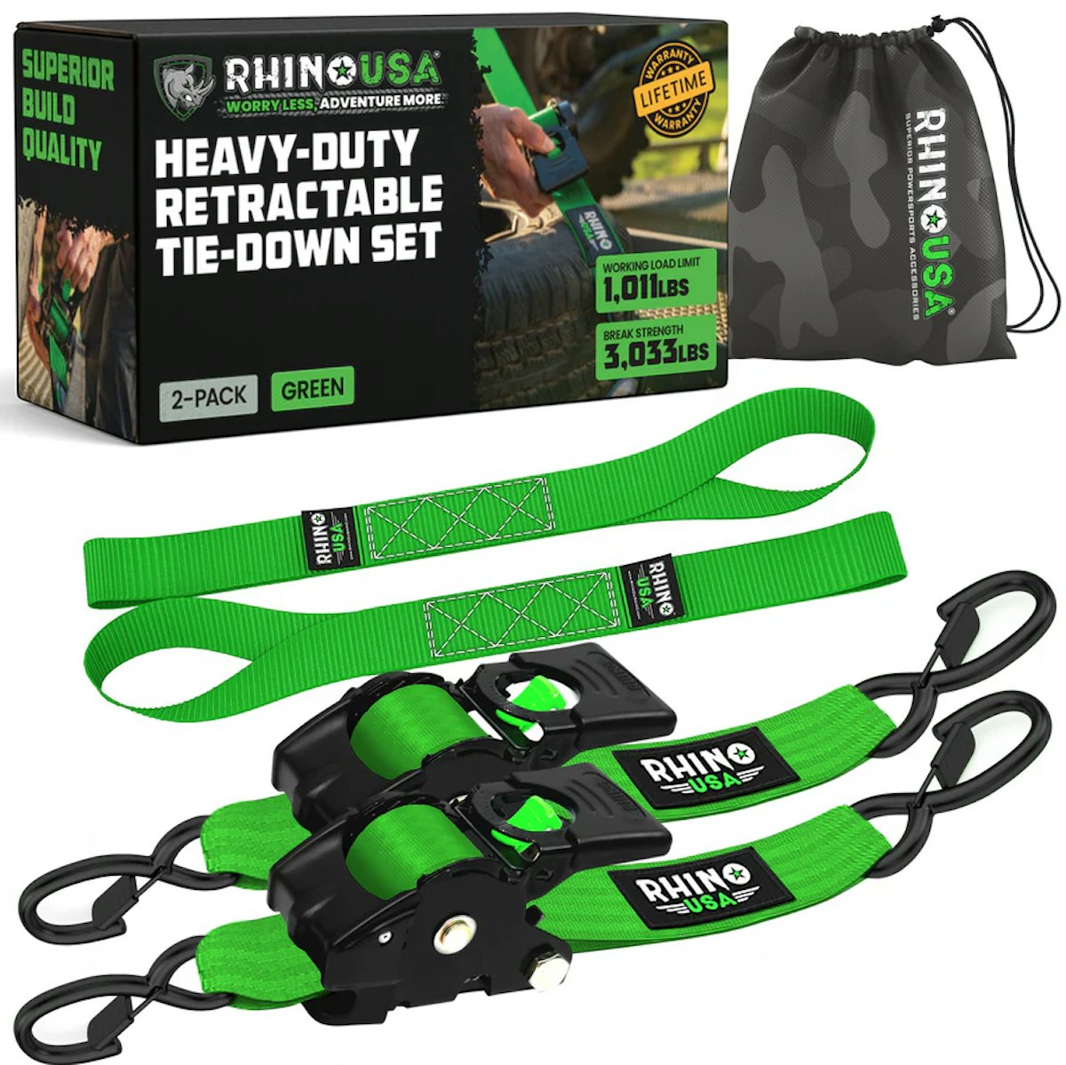 12th Day of Construction Gifts: Rhino Retractable Ratchet Straps