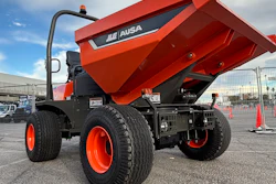 A rebranded 'JLG Ausa' wheeled dumper makes its debut at World of Concrete 2026.