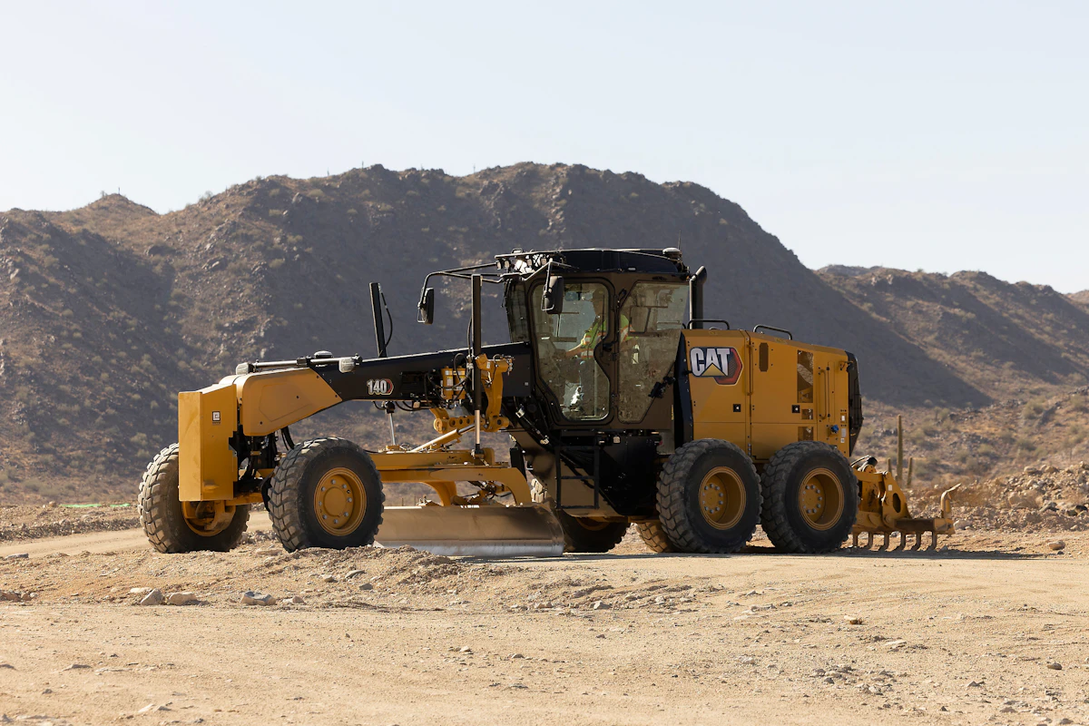 Caterpillar Adds Joystick Option for Next-Generation 140 Motor Grader