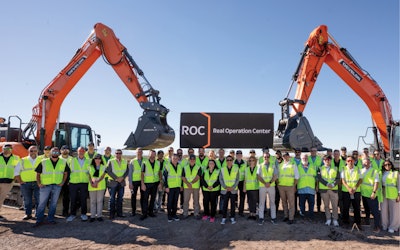 The groundbreaking of Develon's new Real Operations Center.