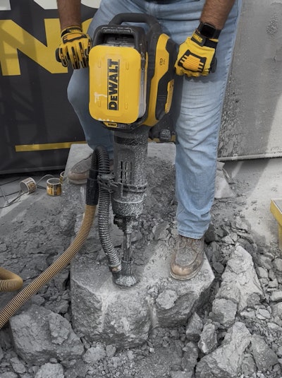 DeWalt's new 1-1/8-inch, hex demolition hammer