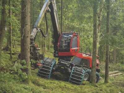Komatsu's new XH951XC-1 forestry harvester