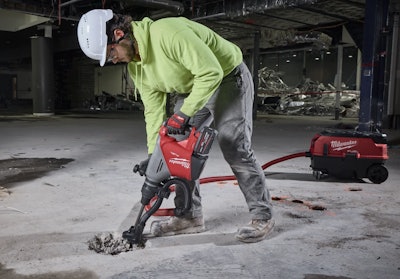 Milwaukee Tool's new M18 Fuel 18-pound SDS Max demolition hammer