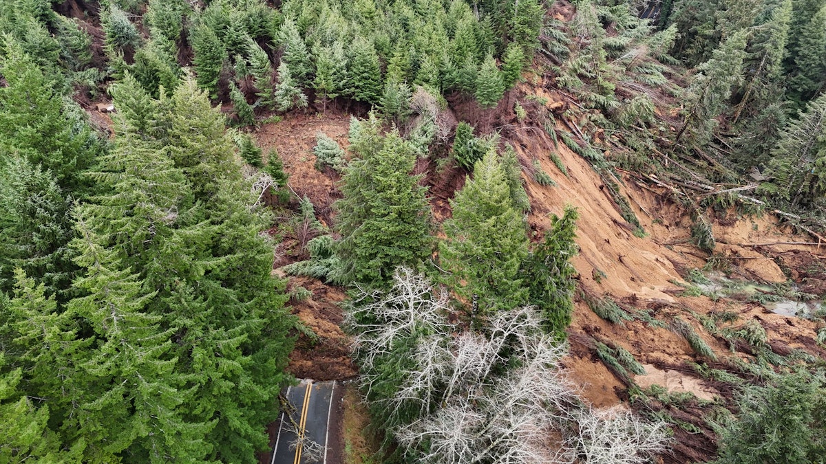 Reconstruction of Landslide-Damaged Highway in Oregon Could Take Years