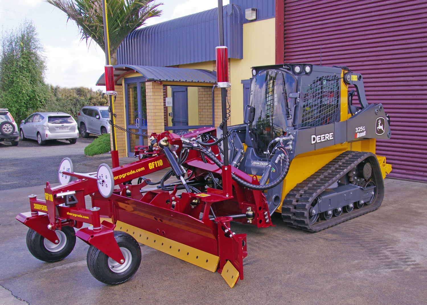 The SharpGrade GF110 grader blade attachment.