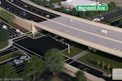 A rendering of the future elevated expressway.