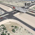 A rendering of a future SR 347 intersection from a September 2025 ADOT presentation.