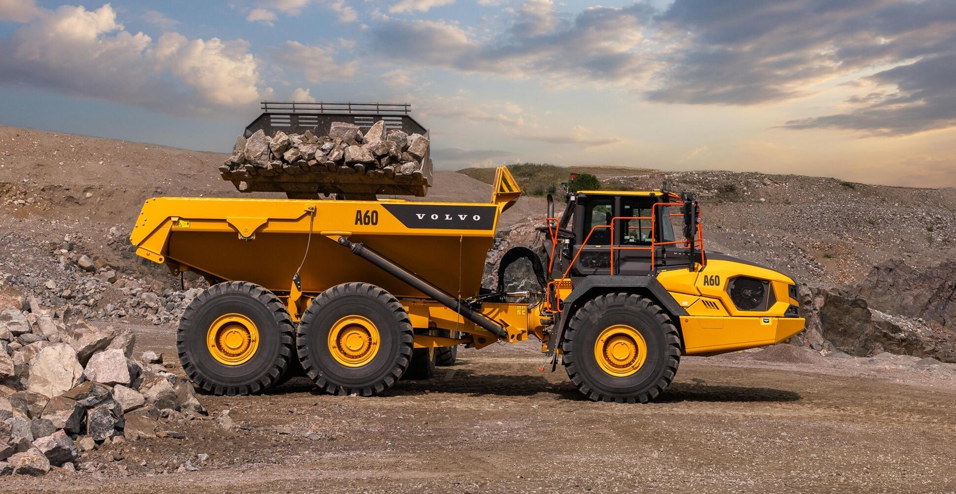 Volvo completely redesigns its largest articulated dump truck, the A60.