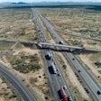 An aerial view of Interstate 10 in Arizona.