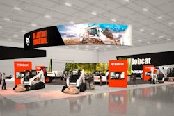 A rendering of Bobcat's booth at ConExpo 2026