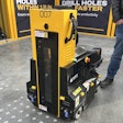 DeWalt's downward drilling robot on display at World of Concrete 2026.
