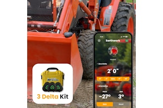 The new Dirty Devices Delta v1.2 grade indicate system comes in kits with three or four sensors, two Weather Anchors and phone app. Price for the three-sensor kit is $1,499.