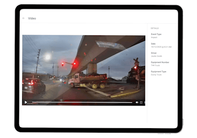 The new FleetWatcher dual-facing cameras expand the platform to operator safety.