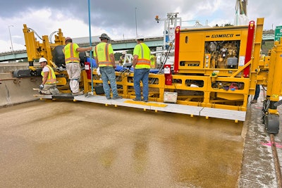 GOMACO will introduce its Polymer Paver (seen here) at this year’s ConExpo, aimed at the ultra-thin overlay market.