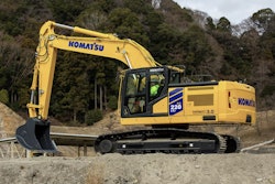Third-quarter construction equipment net sales in North America rose on improved selling prices and a depreciating yen.