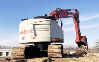 Link Belt 245 X4 S Excavator Rear