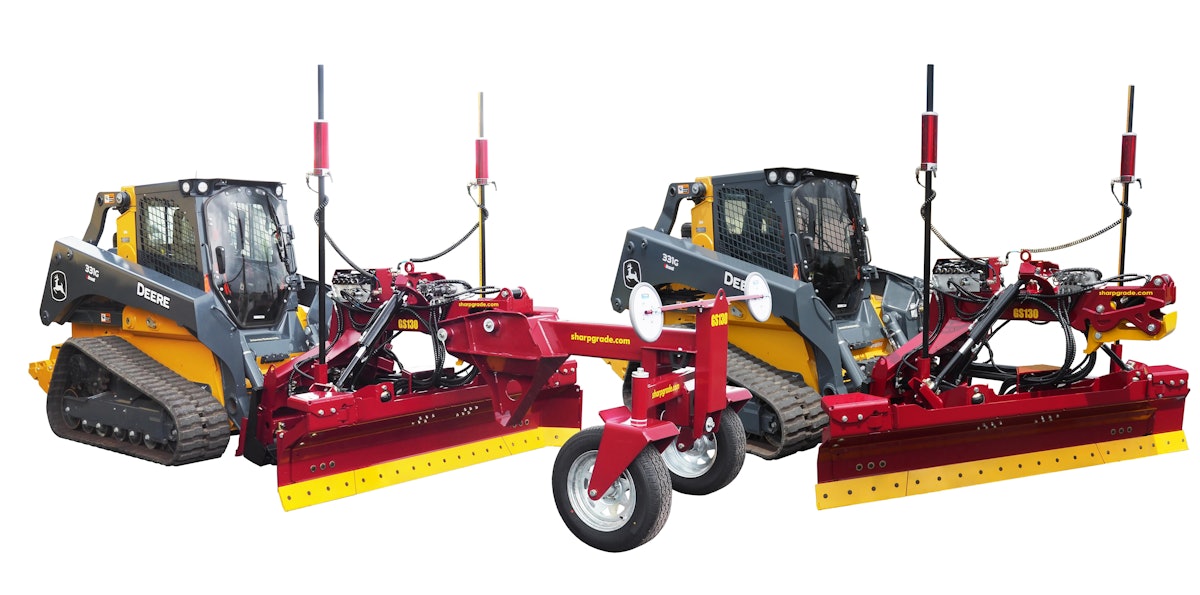 New SharpGrade GS130 Turns Skid Steers, CTLs into Motor Graders