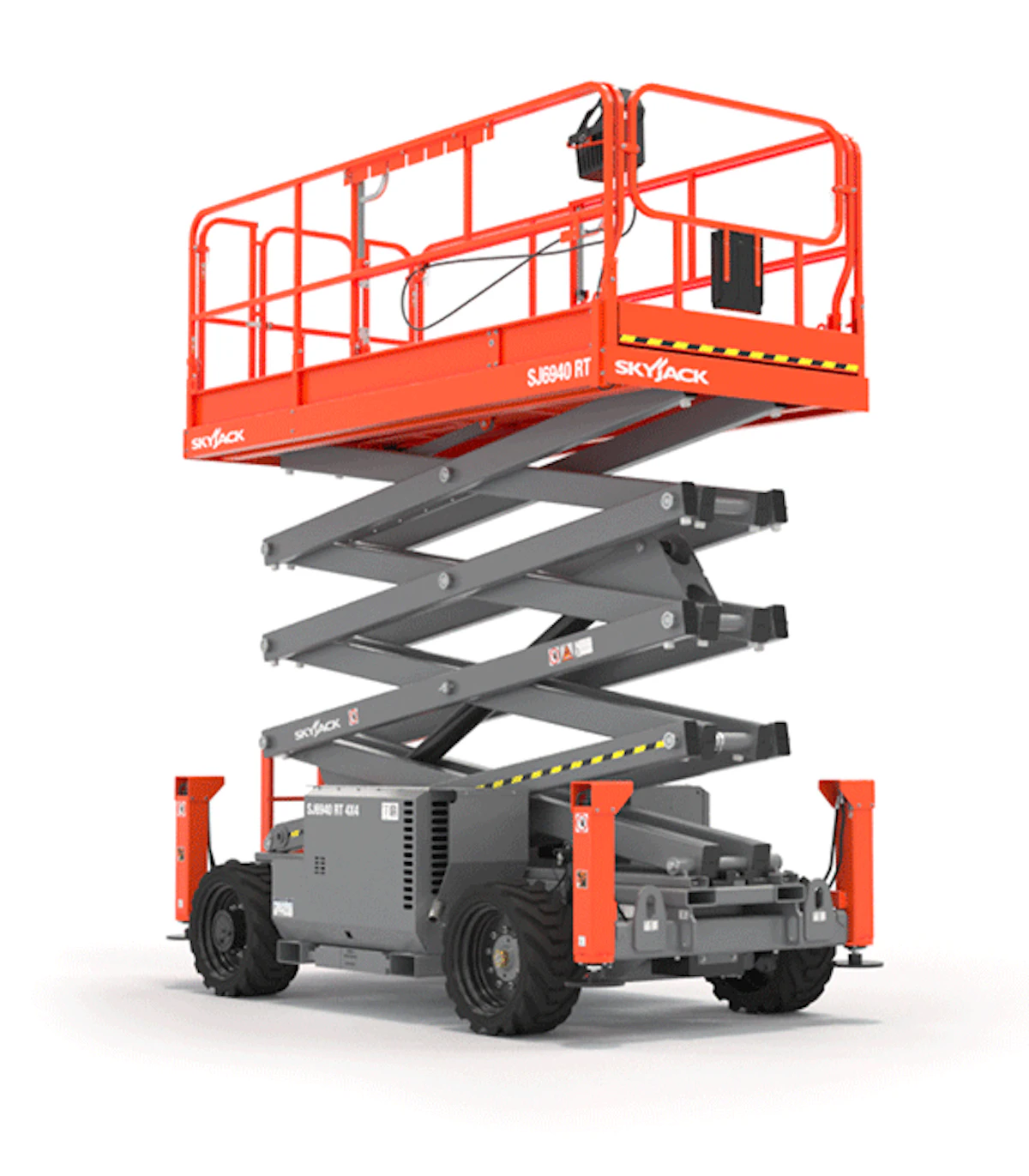 Skyjack's new SJ6940 RT compact rough-terrain scissor lift