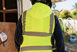 Tern's cooling system features two fans, seen here, embedded into the rear of the vest.