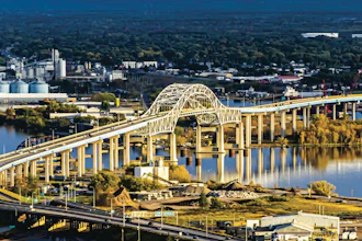 The current Blatnik Bridge connecting Minnesota and Wisconsin.