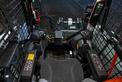 Inside the cab of the new T86-2 Pro
