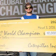 Brian Hayden of Maine won Caterpillar's Global Operator Challenge and a $10,000 prize.
