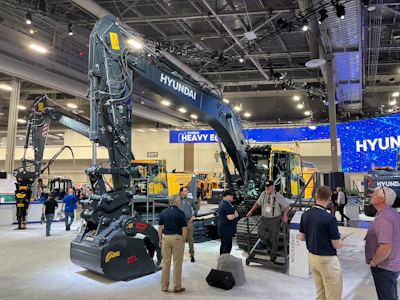 The Hyundai HX300 crawler excavator