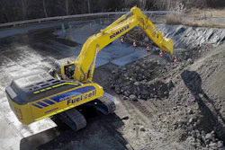 Komatsu's midsize concept hydrogen fuel cell excavator