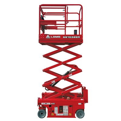 The LGMG SS1532ER has a 14-foot 9-inch lift height.