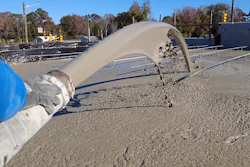 Balfour Betty crews deploy lightweight cellular concrete on the U.S. 70 improvement project. The quick-settling concrete is replacing traditional fill in subpar soil where the highway will be elevated for interstate-grade exits for a future I-42 between Raleigh and Morehead City.