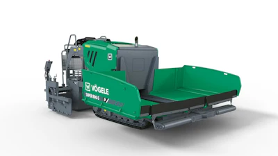The Vögele Super 800-5 P-Tier Mini Class Paver.