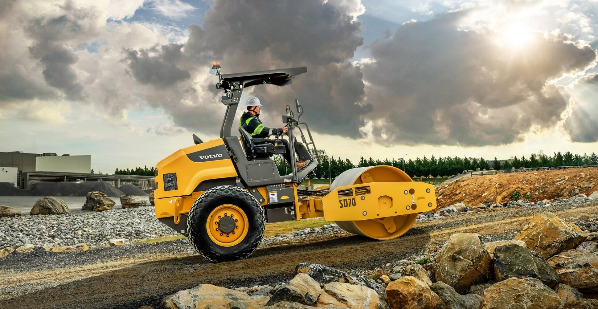 Volvo Launches New Lower-Cost 7-Metric-Ton SD70 Soil Compactor