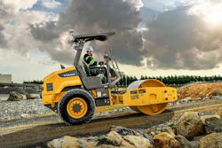 Volvo's new SD70 soil compactor features a 66-inch drum in smooth or padfoot configuration.