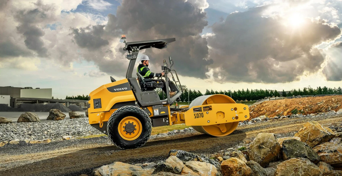 Volvo Launches New Lower-Cost 7-Metric-Ton SD70 Soil Compactor