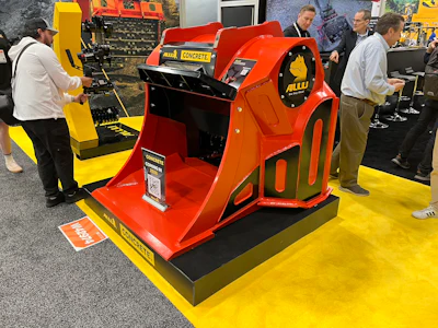 Allu debuted its first-ever concrete brushing bucket at ConExpo 2026.