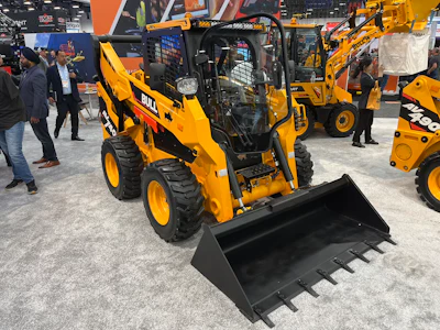 Bull India's AV740 skid steer offers 74 horsepower and a 2,969-pound rated operating capacity.