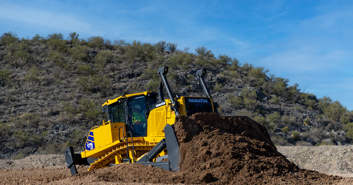 Komatsu Reveals All-New, More Powerful D175AX-10 Large Production Dozer