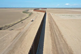 A patrol and maintenance road in Starr County, Texas.