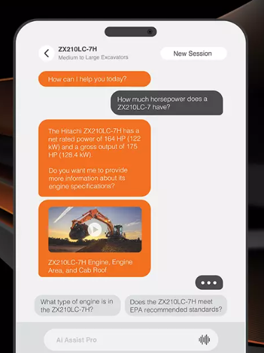 Hitachi Unveils Assist Pro AI Prototype: “It’s Like a Siri for Hitachi Excavators”