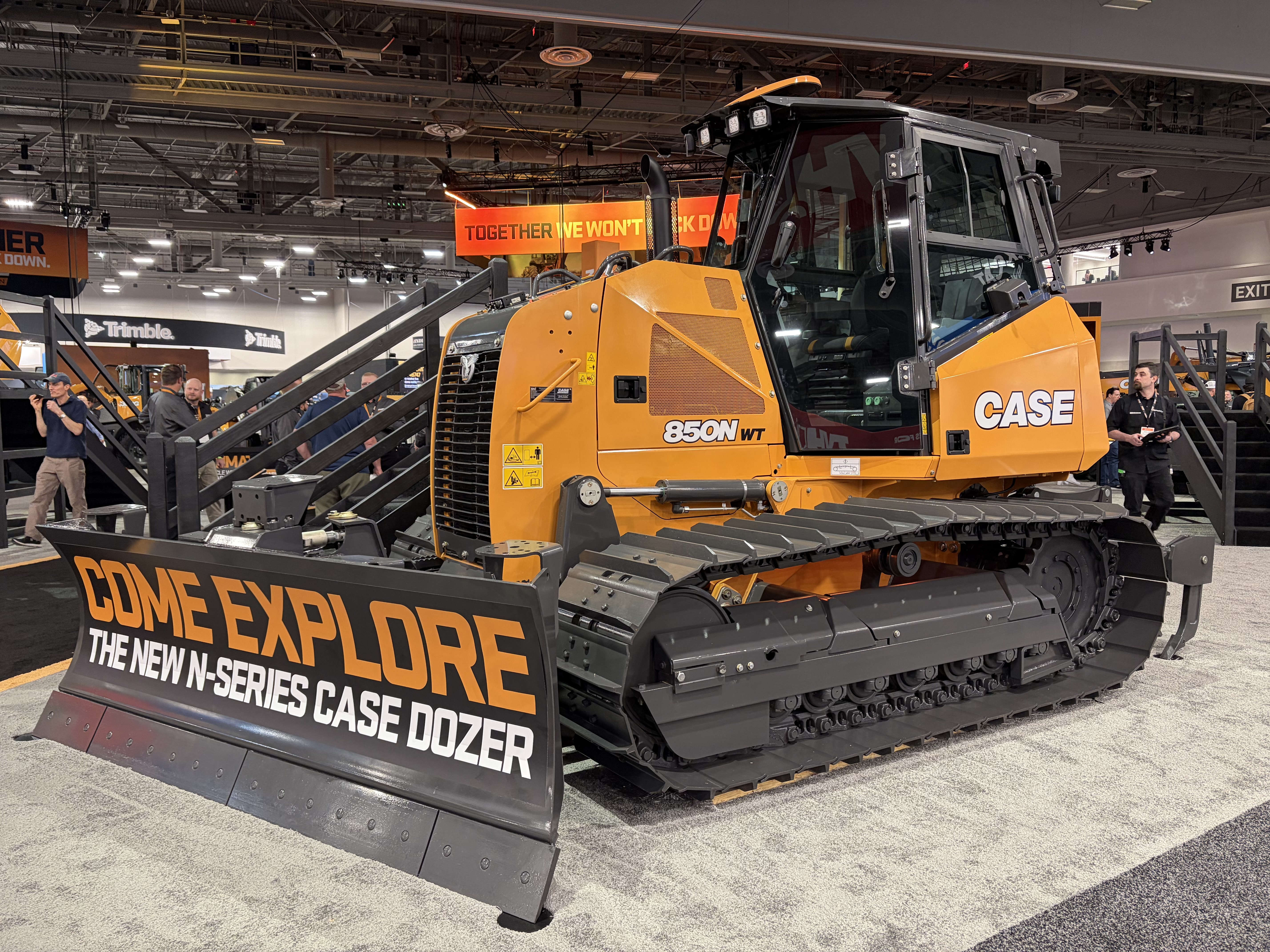 Case Construction Equipment 850N bulldozer on display at ConExpo 2026.