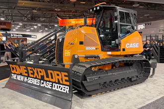 Case Construction Equipment 850N bulldozer on display at ConExpo 2026.