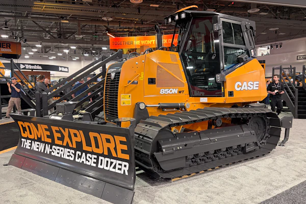 Case Construction Equipment 850N bulldozer on display at ConExpo 2026.