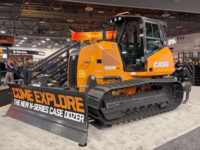 Case Construction Equipment 850N bulldozer on display at ConExpo 2026.