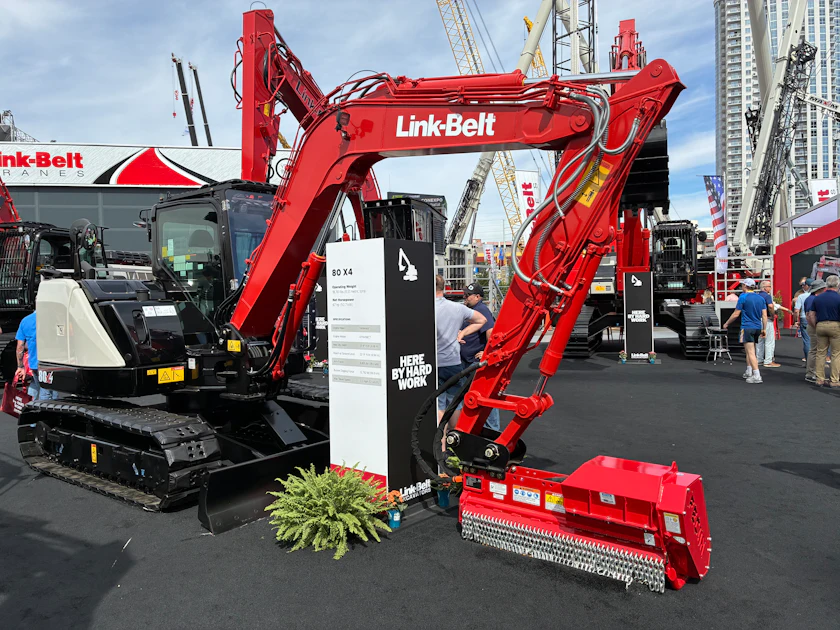 Sneak Peek: Link-Belt Reveals Next-Gen 80 X4 Excavator with Yanmar Engine