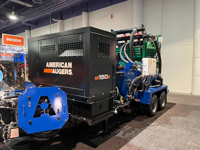 The M150D prototype fluid cleaning system made its debut at ConExpo 2026.