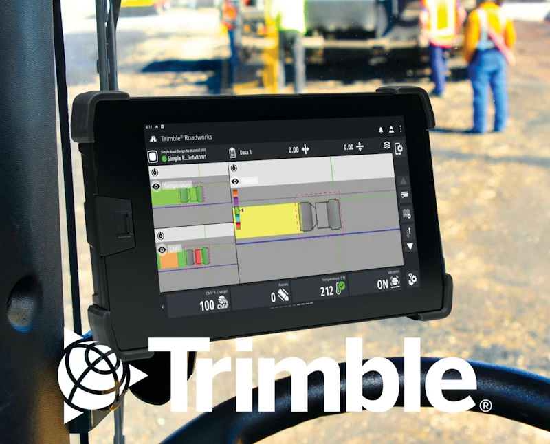 Compactor Monitor Trimble Adds GSSI PaveScan Radar to Roadworks for Compactors ...