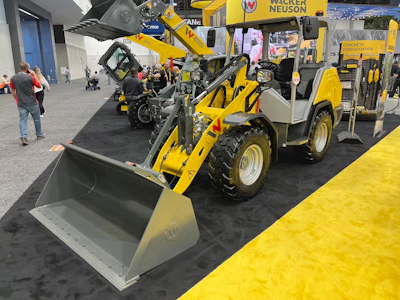 The Wacker Neuson WL750 compact articulated wheel loader